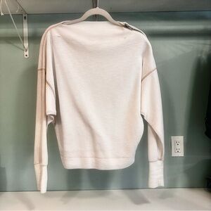 We The Free Zip Accent Thermal Ivory Nikala Sweater Size XS!
